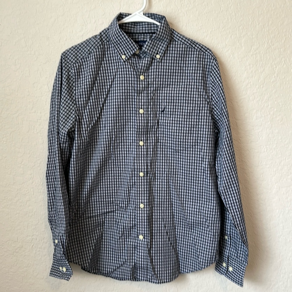 Nautica - Casual Button Up Shirt - Navy Blue